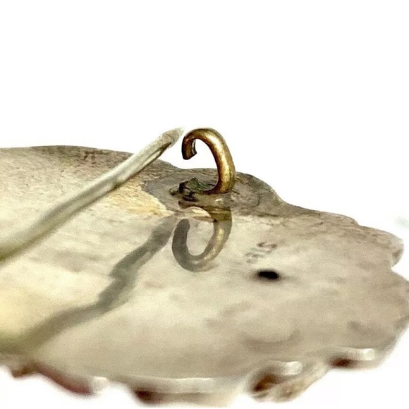 Antique Nouveau Sterling Maiden Portrait Brooch - Picture 7 of 7